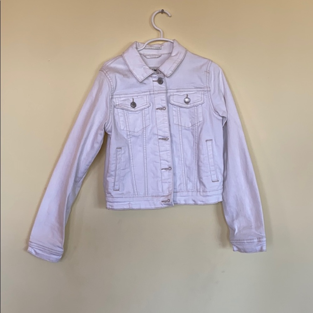 Girls white Jean jacket